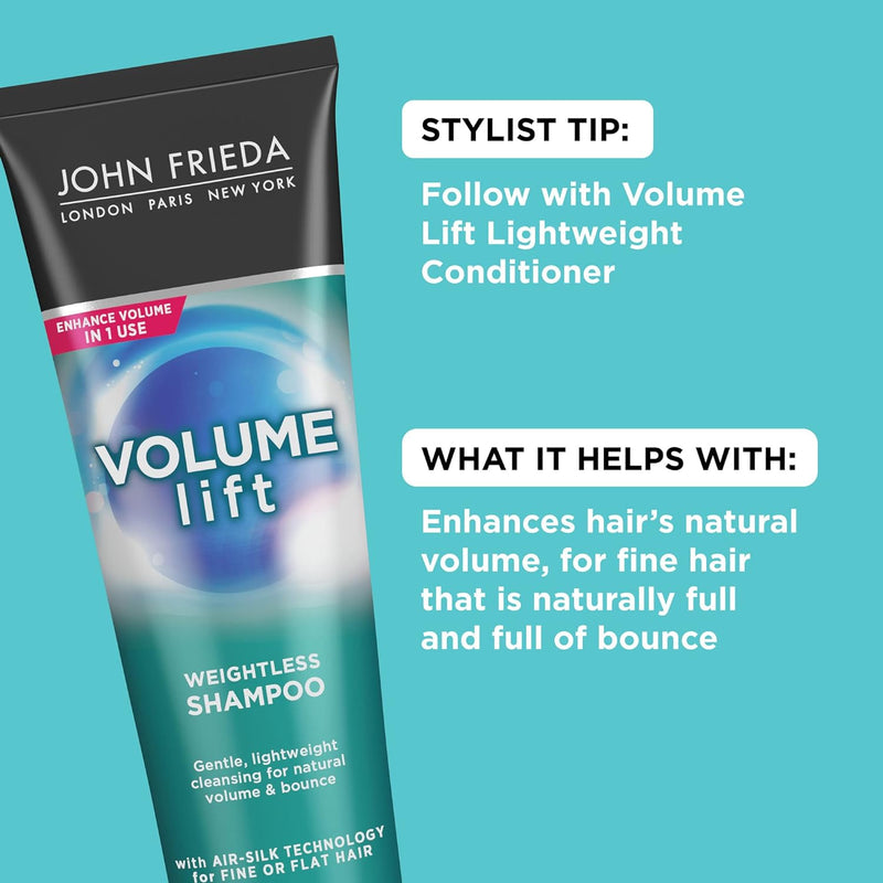 Volume Lift Lightweight Shampoo for Natural Fullness, 8.45 Ounces, Safe for Color-Treated Hair, Volumizing Shampoo for Fine or Flat Hair