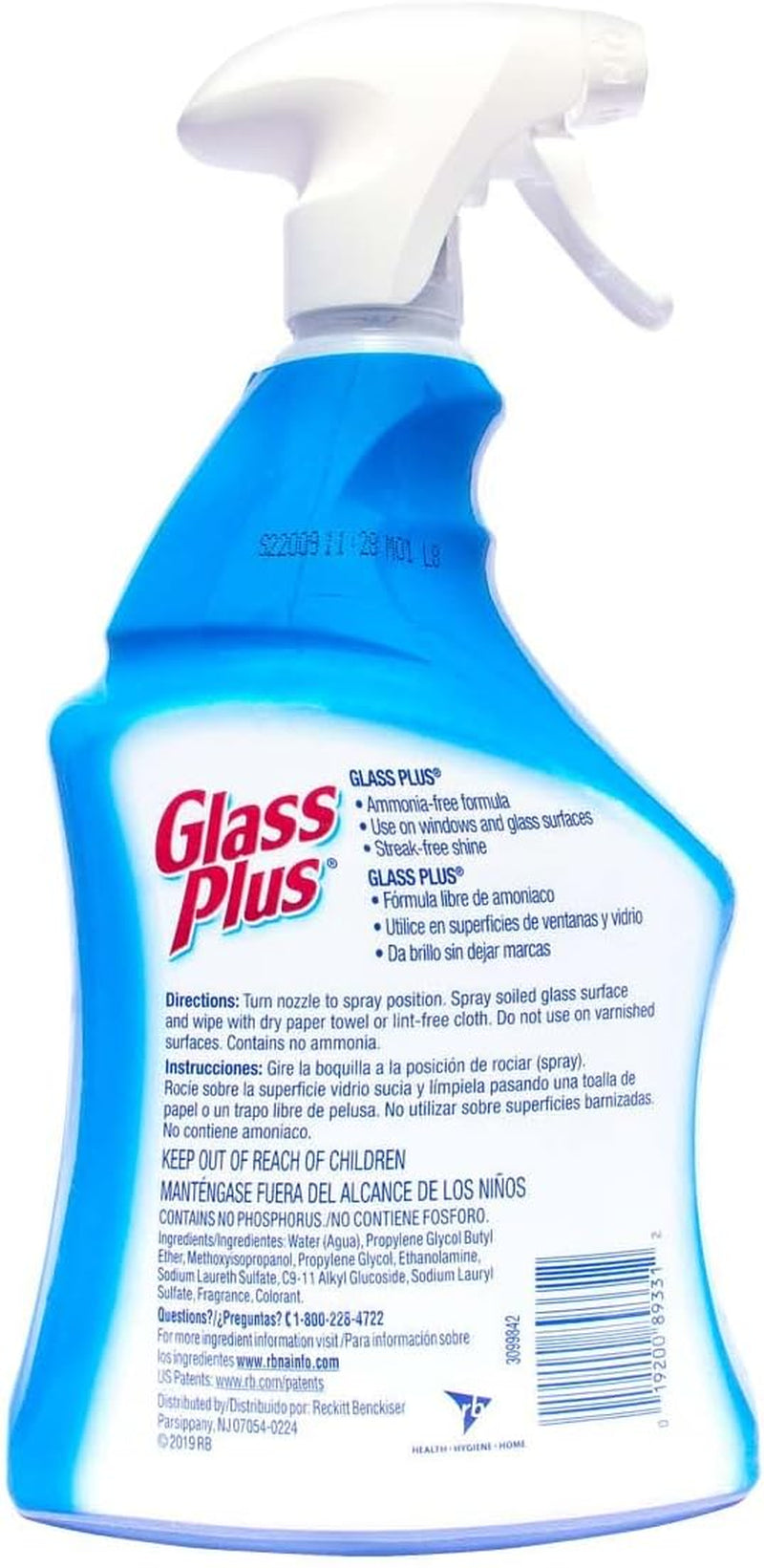 Glass Cleaner, 32 Fl Oz Bottle, Multi-Surface Glass Cleaner