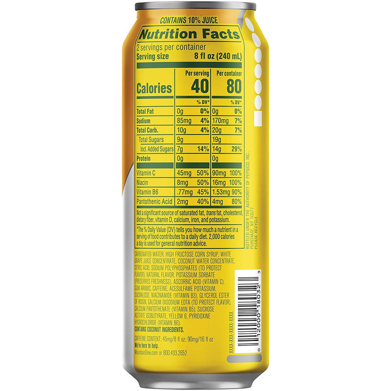 Kickstart, Pineapple Orange Mango, 90Mg Caffeine, Vitamins B & C, 80 Calories, 10% Juice, 16 Fl Oz (Pack of 12)