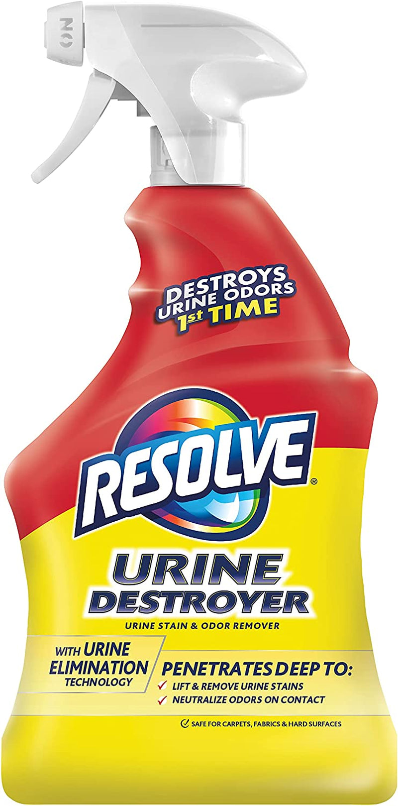 Urine Destroyer Spray Stain & Odor Remover, Transparent, No Flavor, 32 Fl Oz