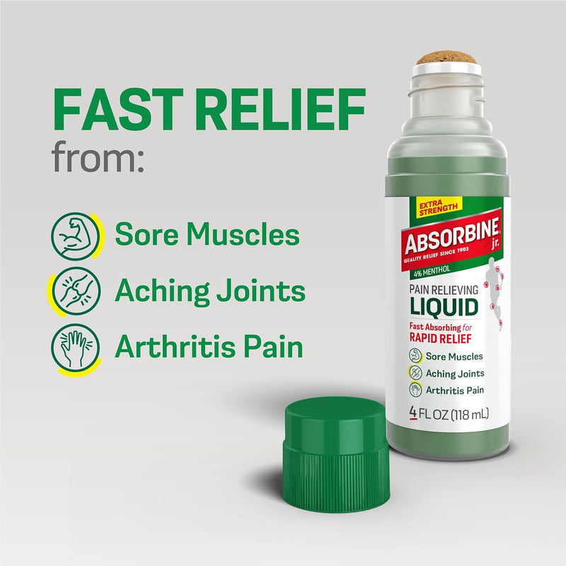 Extra Strength Pain Relieving Liquid, Liquid Pain Reliever, Pain Relief for Joint, Arthritis, Nerve Pain and Muscle Soreness Relief, 4 Oz