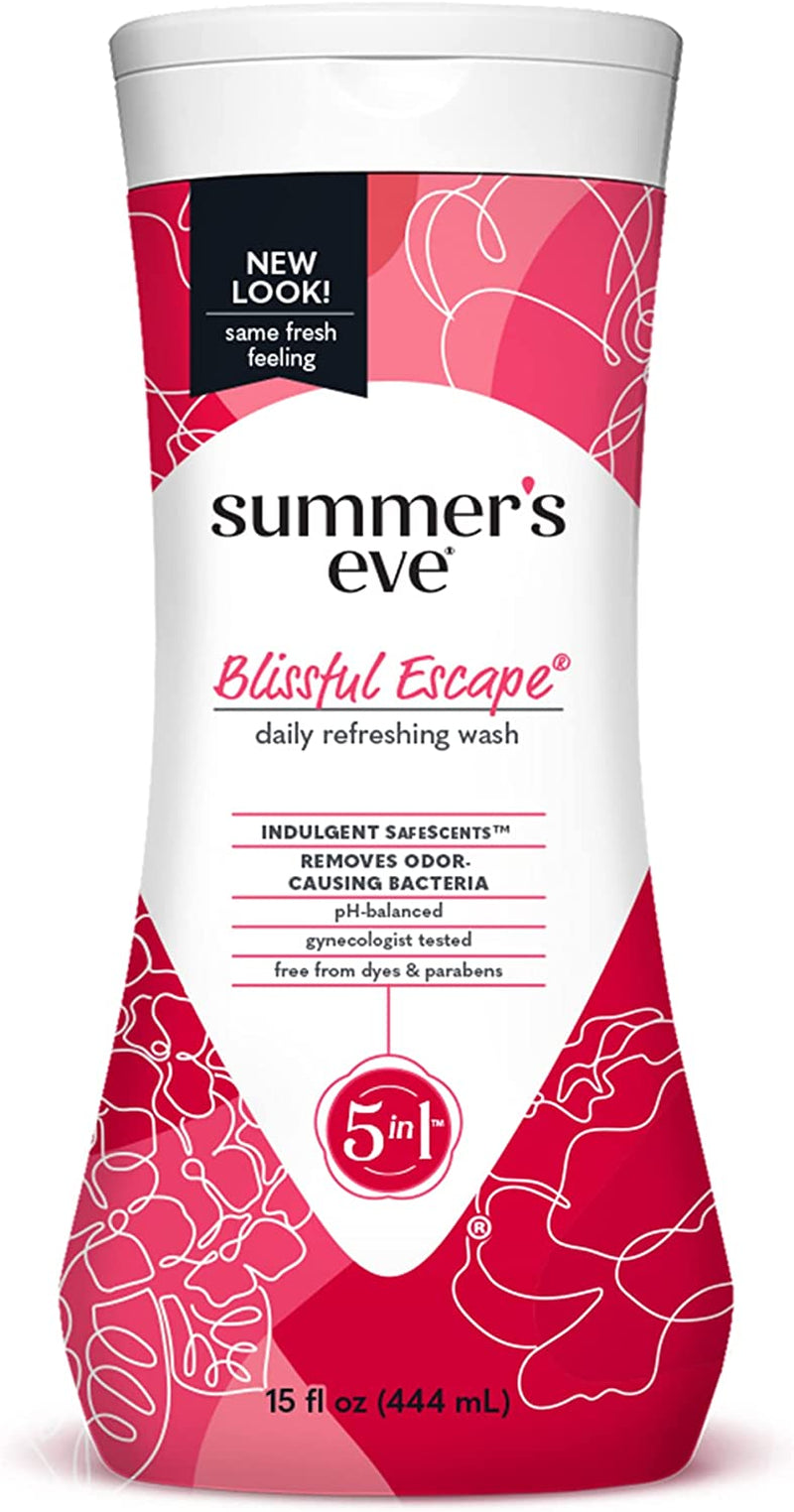 Blissful Escape Daily Refreshing All over Feminine Body Wash, Removes Odor, Feminine Wash Ph Balanced, 15 Fl Oz