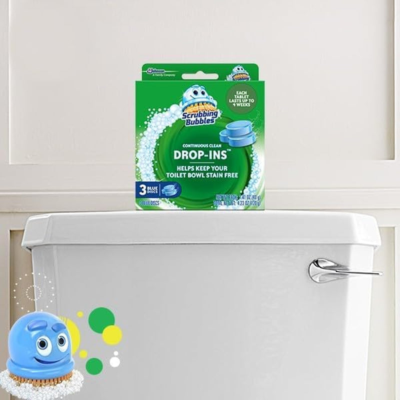 Toilet Tablets, Continuous Clean Toilet Drop Ins, Helps Keep Toilet Stain Free and Helps Prevent Limescale Buildup, 5 Count, Pack of 1