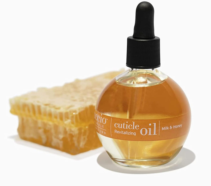 Naturale Revitalizing- Hydrating Oil for Repaired Cuticles Overnight - Remedy for Damaged Skin and Thin Nails - Paraben /Cruelty-Free Formula - Milk and Honey - 2.5 Oz