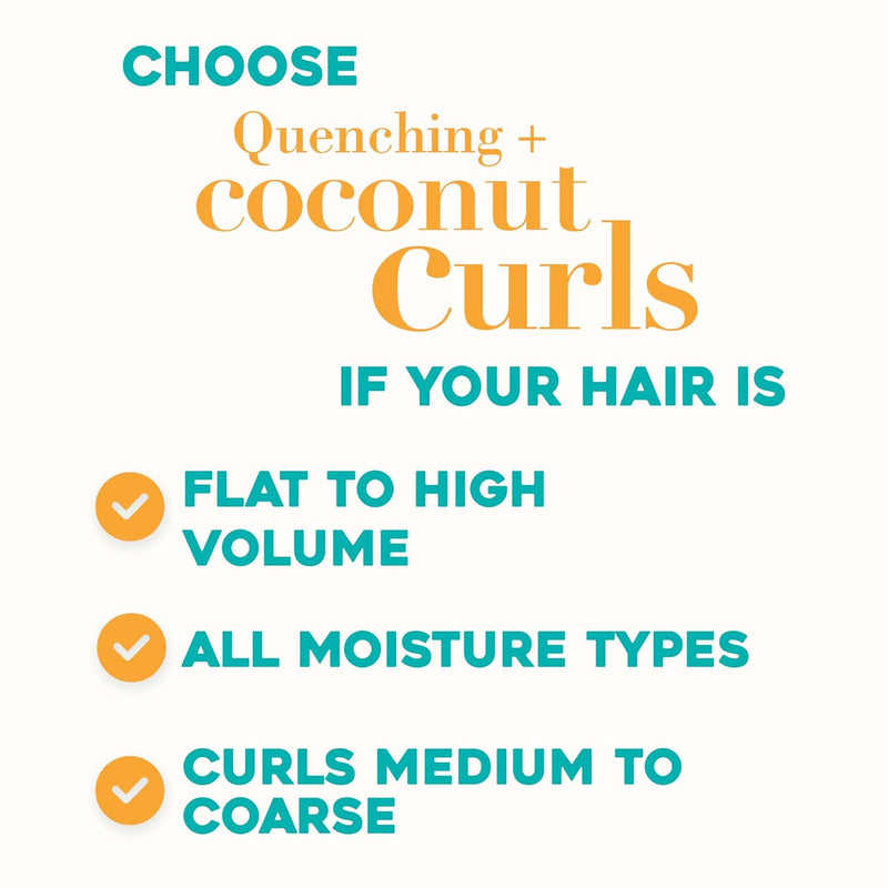 Quenching + Coconut, Curl-Defining Shampoo, Hydrating & Nourishing Curly Hair Shampoo with Coconut Oil, Citrus Oil & Honey, Paraben, Sulfate-Free Surfactants, 13 Floz