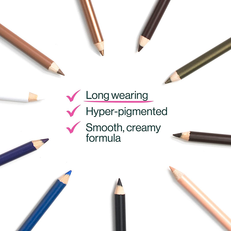 Color Icon Kohl Eyeliner Pencil - Rich Hyper-Pigmented Color, Smooth Creamy Application, Long-Wearing Matte Finish Versatility, Cruelty-Free & Vegan - Simma Brown Now!