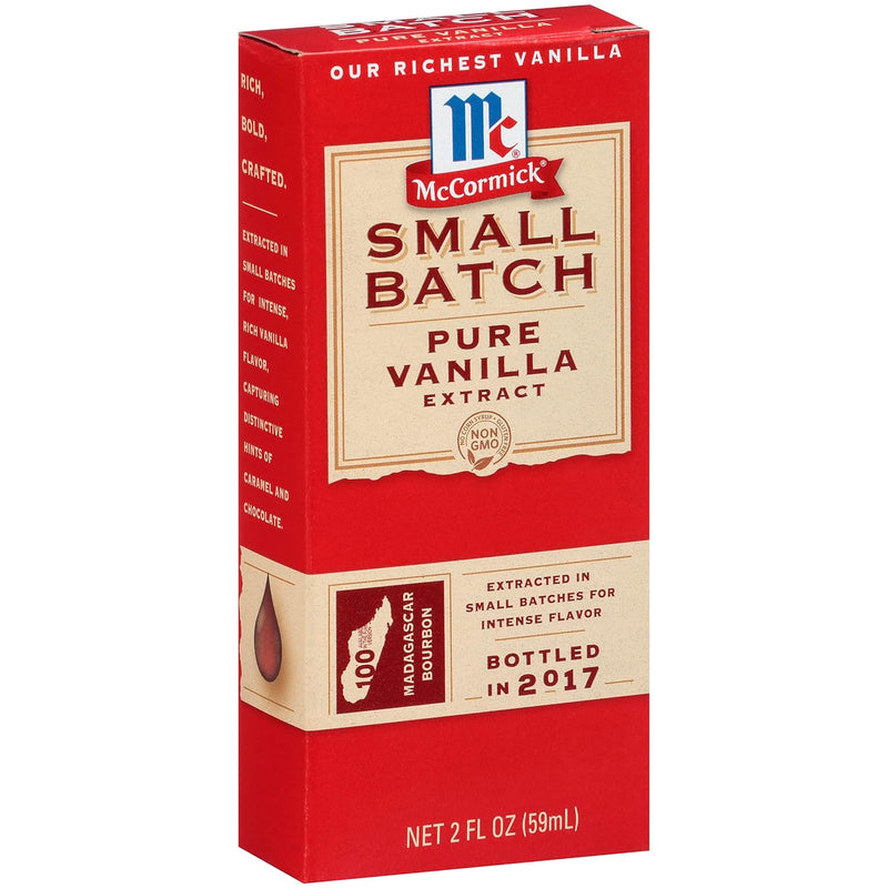 Small Batch Pure Vanilla Extract (Made with Madagascar Bourbon Vanilla Beans), 2 Fl Oz