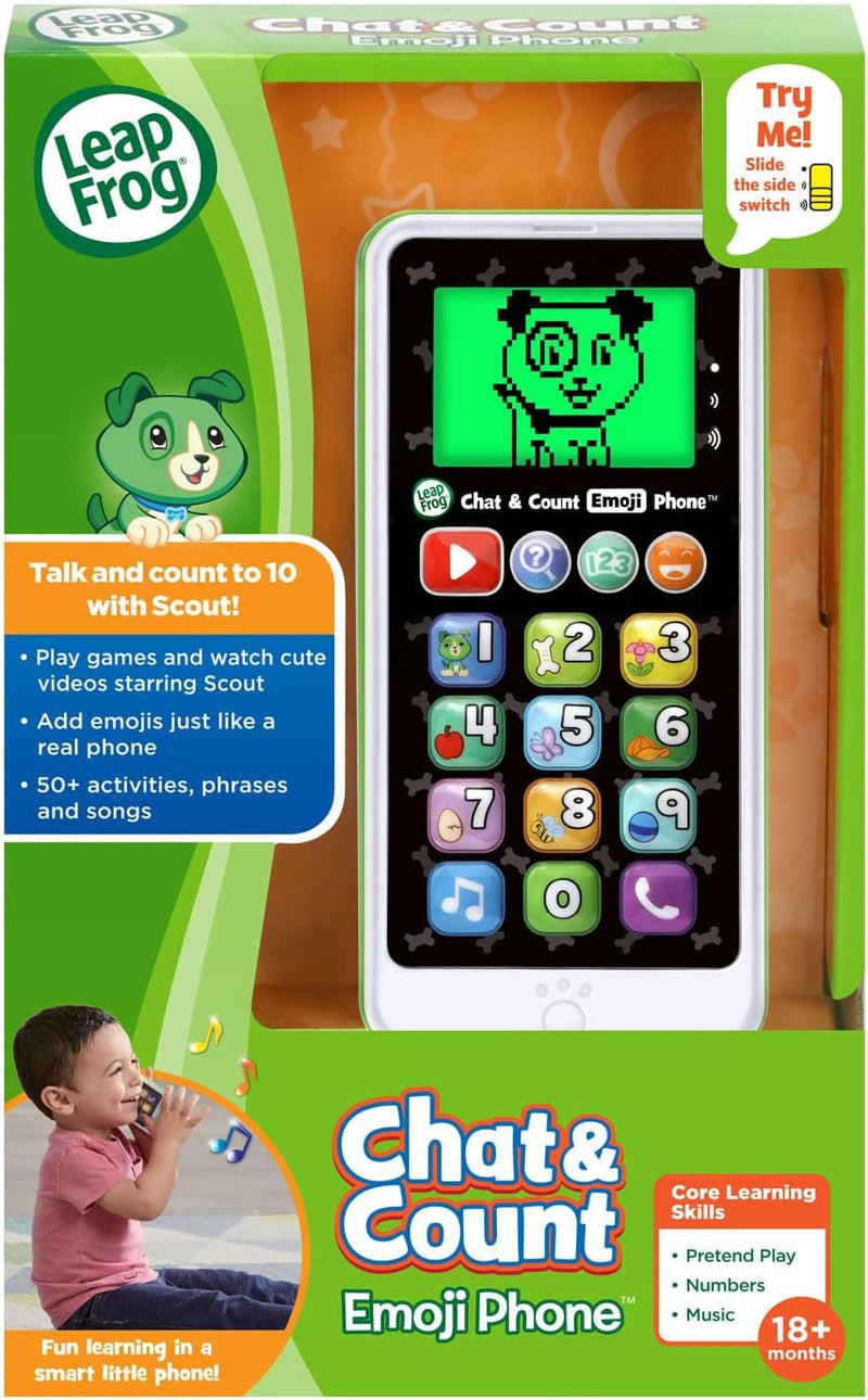 Chat and Count Emoji Phone, Green Small