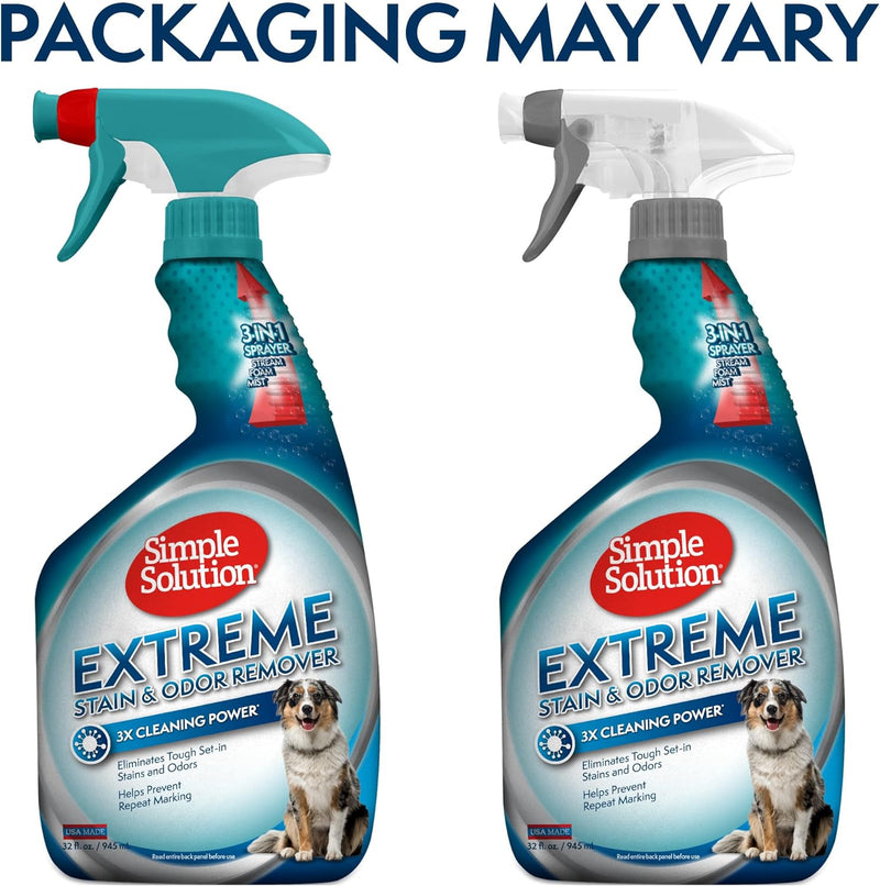 Extreme Pet Stain and Odor Remover, Enzymatic Cleaner with 3X Pro-Bacteria Cleaning Power, 32 Ounces