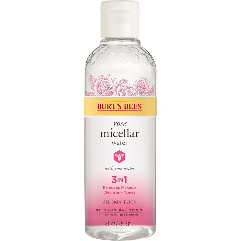 Stocking Stuffers, Micellar Facial Cleansing Water with Rose Water, Natural Origin Skin Care Christmas Gifts, 8 Oz (Package May Vary)